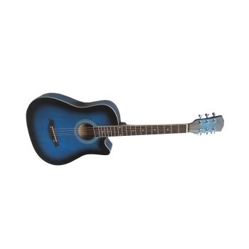Gitara akustyczna 3/4 - niebieski matt z wycięciem